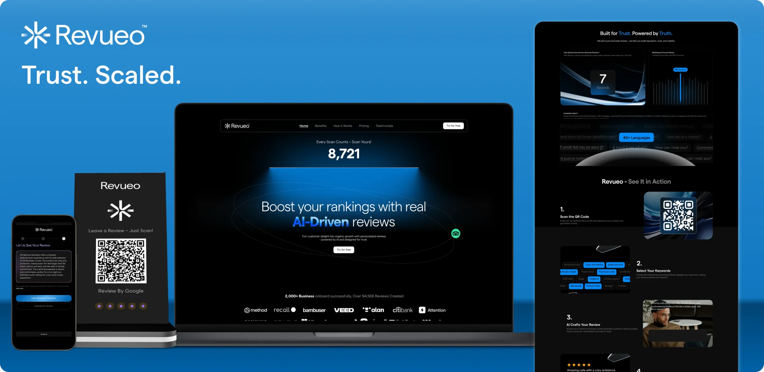 Revueo - Review Generation Platform