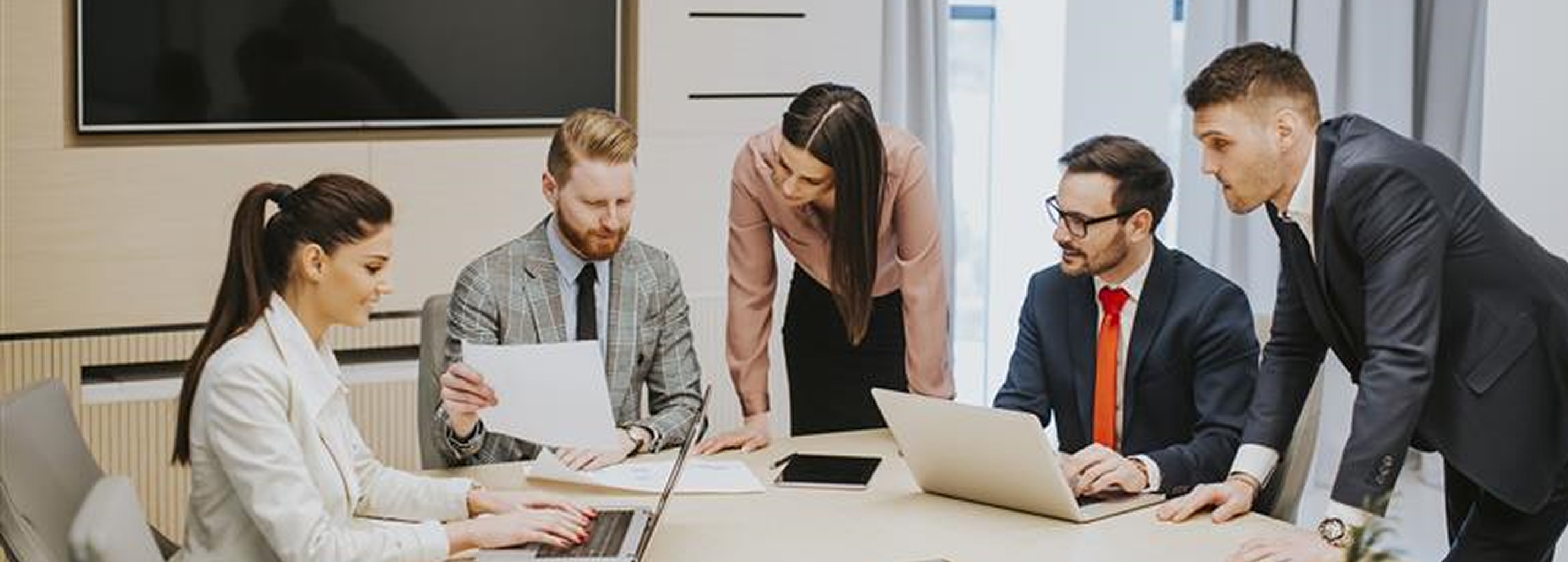 Business meeting collaboration